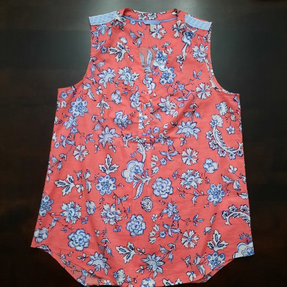 Joules 100% Cotton Floral Tank